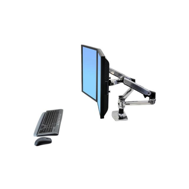 Ergotron - LX Series 45-245-026 soporte para monitor 68,6 cm (27") Escritorio Plata