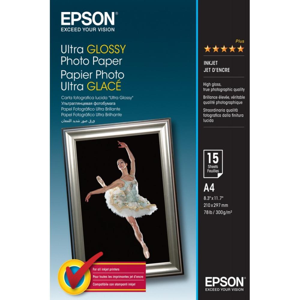 Epson - Ultra Glossy Photo Paper - A4 - 15 Hojas
