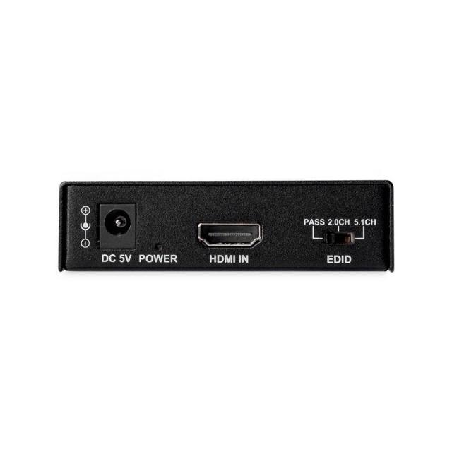 StarTech.com - Extractor de Audio HDMI con Soporte para 4K de 60Hz