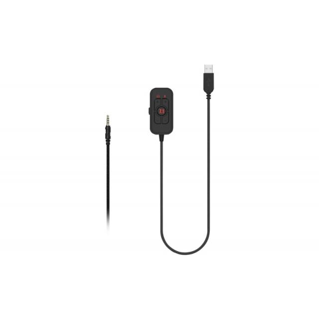 ABYSM - AG700 Pro 7.1 Black Auriculares Alámbrico Diadema Juego Negro, Rojo