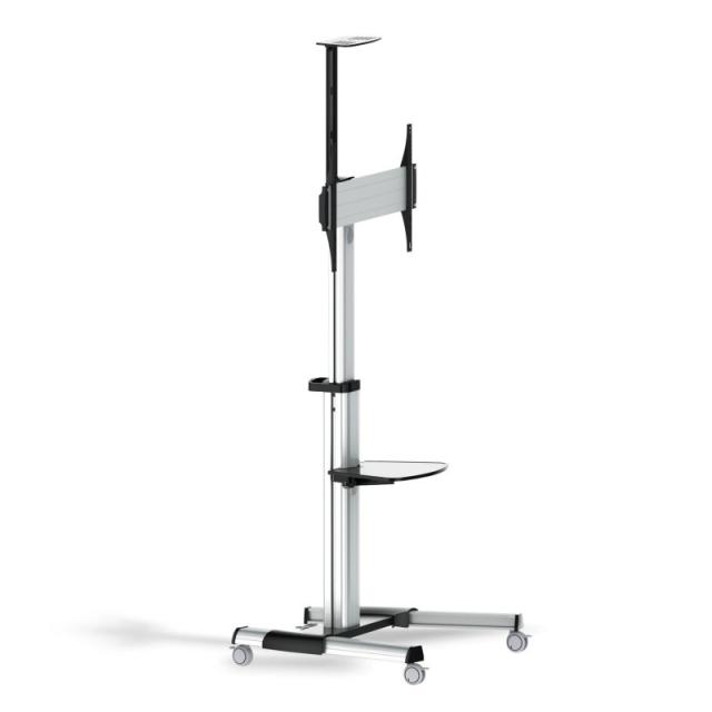 AISENS - FT70TRE-037 soporte para pantalla de señalización 177,8 cm (70") Negro, Plata