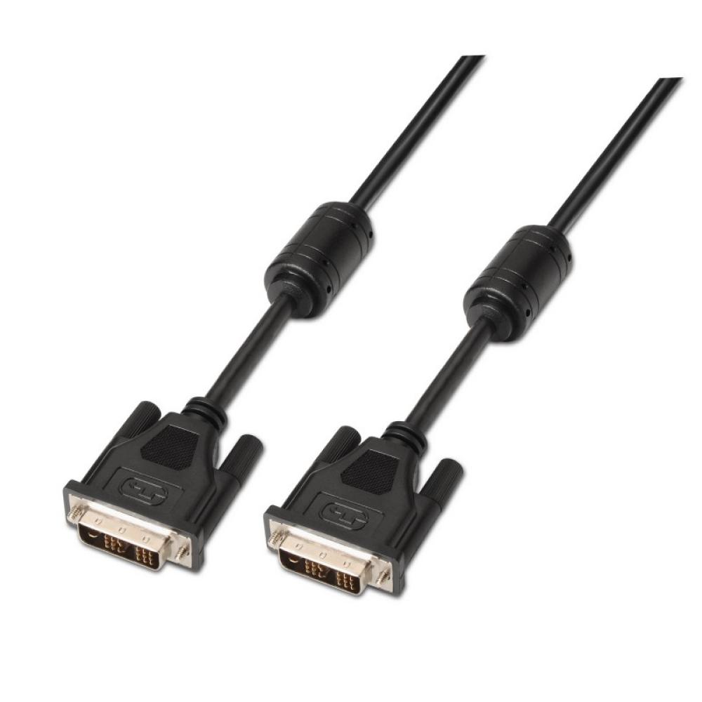AISENS - A117-0087 cable DVI 3 m DVI-D Negro