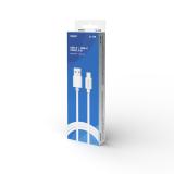 Savio - USB cable 2 m USB 2.0 USB A - USB C White CL-168 cable USB 3 m Blanco