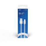 Savio - USB cable 2 m USB 2.0 USB A - USB C White CL-168 cable USB 3 m Blanco
