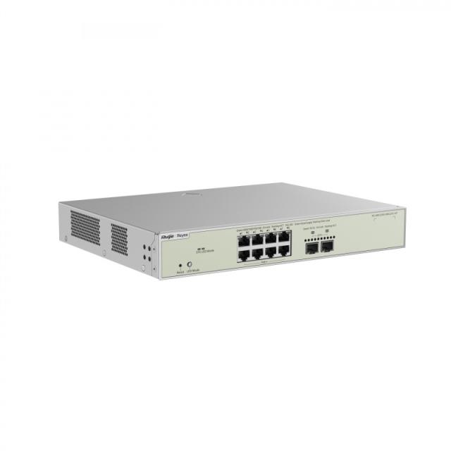 Ruijie Networks - RG-NBS5300-8MG2XS-UP switch Gestionado L3 Gigabit Ethernet (10/100/1000) Energía sobre Ethernet (PoE) Gris