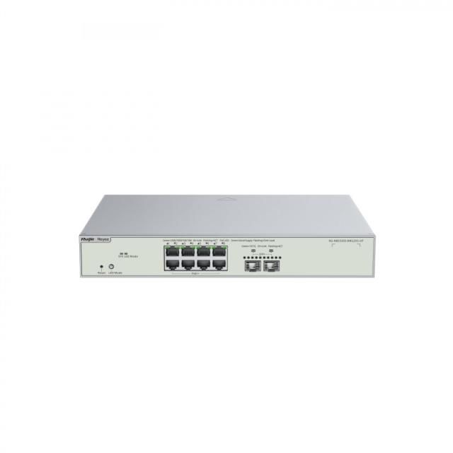 Ruijie Networks - RG-NBS5300-8MG2XS-UP switch Gestionado L3 Gigabit Ethernet (10/100/1000) Energía sobre Ethernet (PoE) Gris