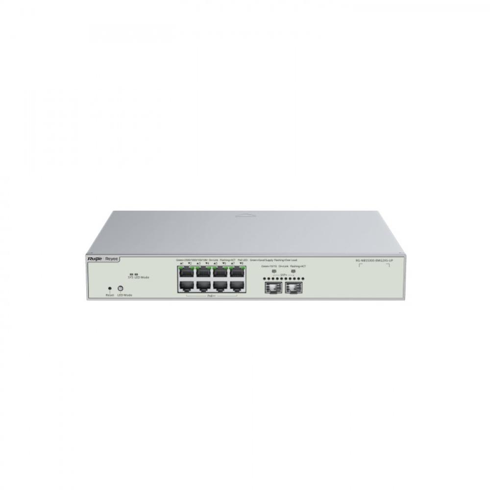 Ruijie Networks - RG-NBS5300-8MG2XS-UP switch Gestionado L3 Gigabit Ethernet (10/100/1000) Energía sobre Ethernet (PoE) Gris