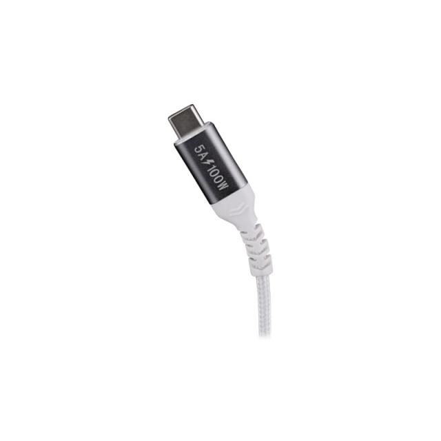 T''nB - TCUSBC100W cable USB USB 3.2 Gen 1 (3.1 Gen 1) 2 m USB C Aluminio, Blanco