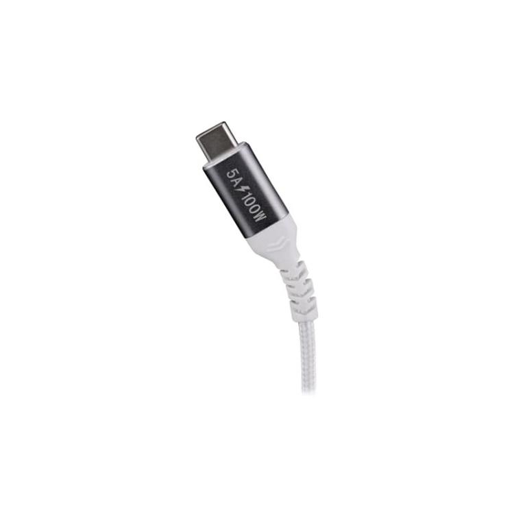 T''nB - TCUSBC100W cable USB USB 3.2 Gen 1 (3.1 Gen 1) 2 m USB C Aluminio, Blanco