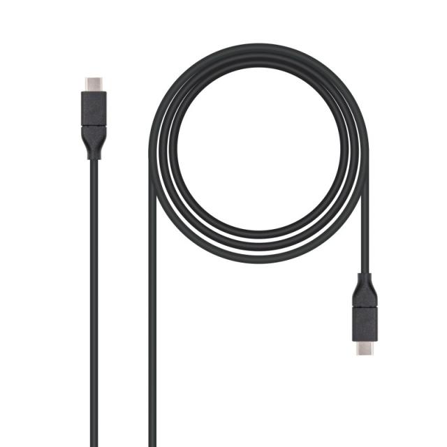 Nanocable - USB 3.1, 1m cable USB USB 3.2 Gen 2 (3.1 Gen 2) USB C Negro