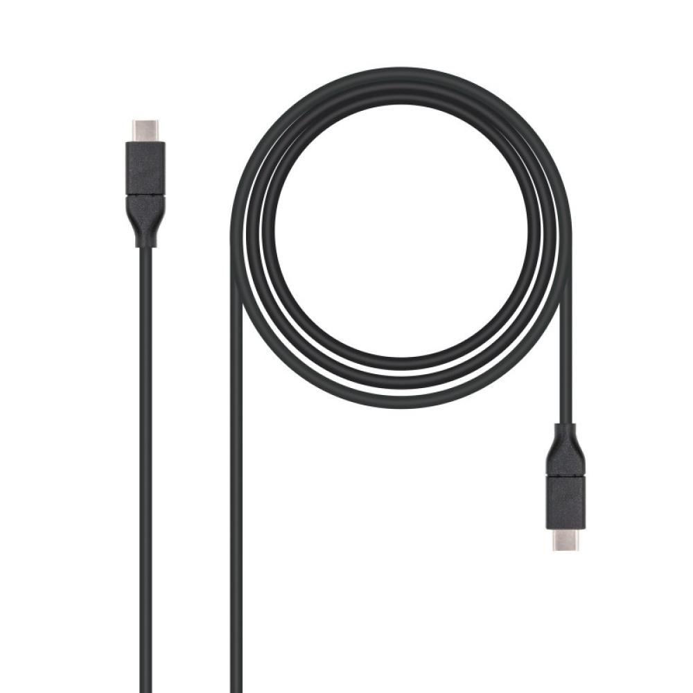 Nanocable - USB 3.1, 1m cable USB USB 3.2 Gen 2 (3.1 Gen 2) USB C Negro