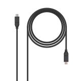 Nanocable - USB 3.1, 1m cable USB USB 3.2 Gen 2 (3.1 Gen 2) USB C Negro