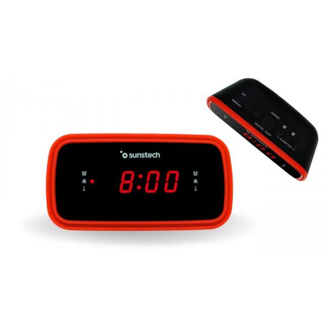 Sunstech - FRD60 Reloj Negro, Rojo