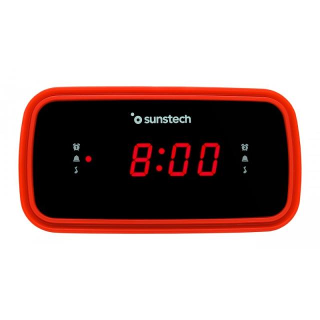 Sunstech - FRD60 Reloj Negro, Rojo