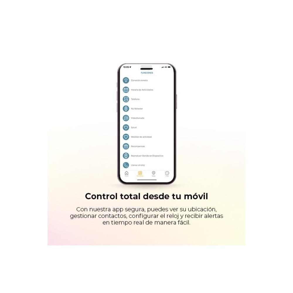 SaveFamily - SaveWatch Plus 2 4,7 cm (1.85") AMOLED Digital 410 x 502 Pixeles Pantalla táctil 4G Negro Wifi GPS - 55579136688511