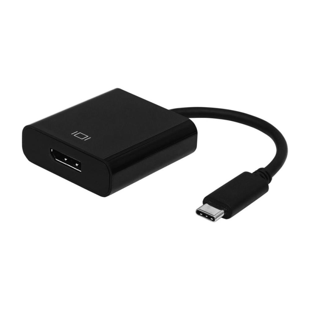 AISENS - Conversor USB-C A DisplayPort, 4k@60Hz, USB C/M - DP/H, Negro, 15cm