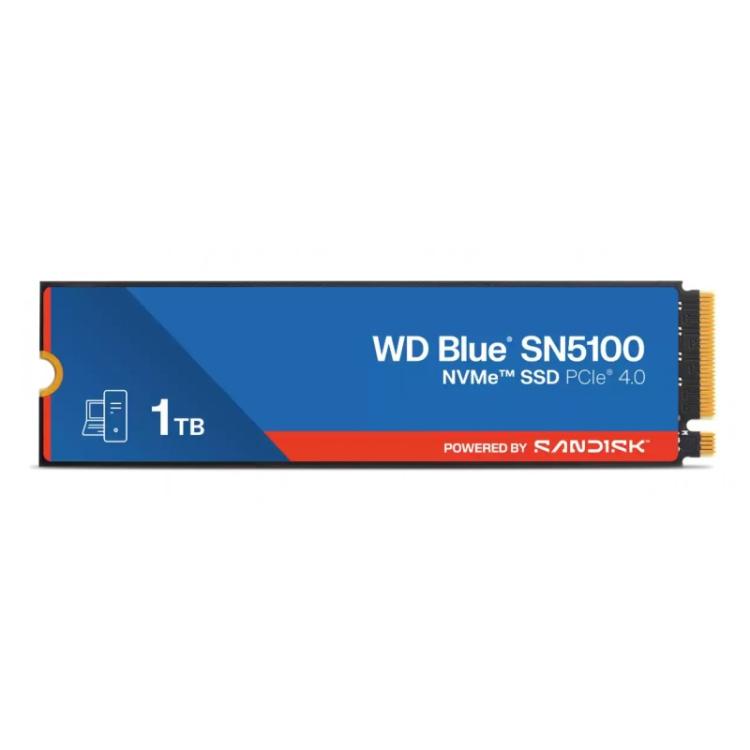 Western Digital - WD Blue SN5100 1 TB M.2 PCI Express 4.0 NVMe QLC 3D NAND
