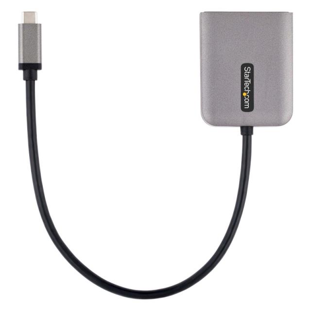StarTech.com - Adaptador USB-C a DisplayPort 1.4 Doble - Hub MST USB C Multi Monitor - Divisor Multiplicador DP Doble 5K 60Hz DP