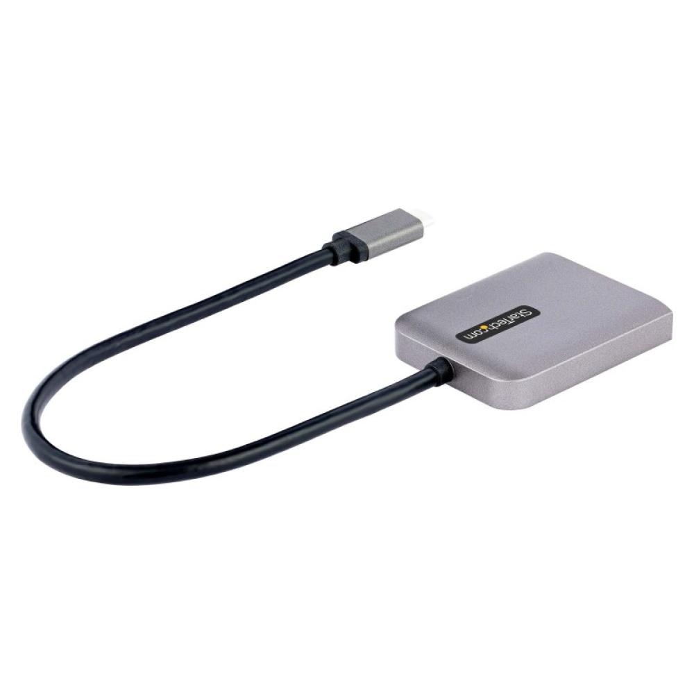 StarTech.com - Adaptador USB-C a DisplayPort 1.4 Doble - Hub MST USB C Multi Monitor - Divisor Multiplicador DP Doble 5K 60Hz DP