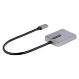StarTech.com - Adaptador USB-C a DisplayPort 1.4 Doble - Hub MST USB C Multi Monitor - Divisor Multiplicador DP Doble 5K 60Hz DP