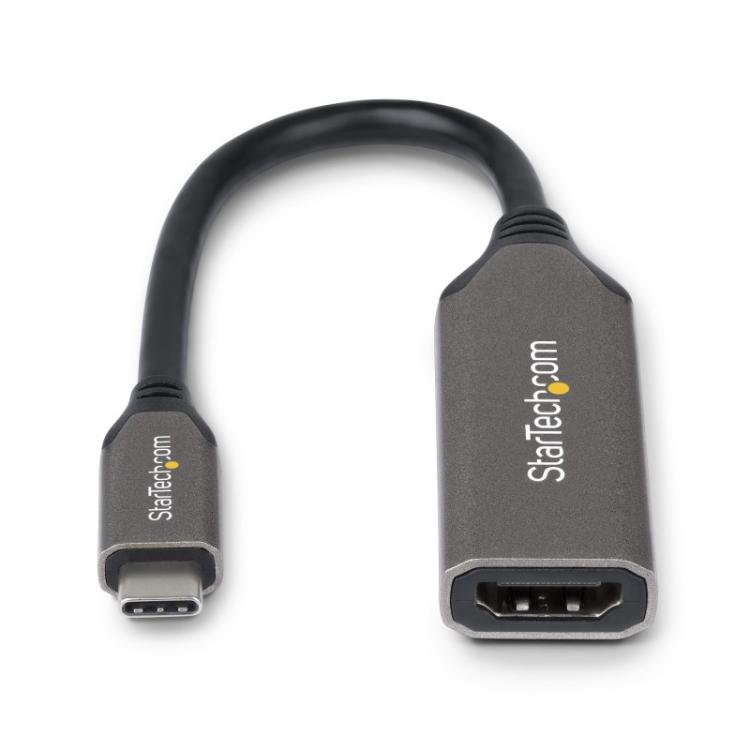 StarTech.com - Adaptador USB-C a HDMI - USB Tipo C - 8K60Hz/4K120Hz - Compatible con Thunderbolt/USB4 - Conversor USB C a HDMI 2