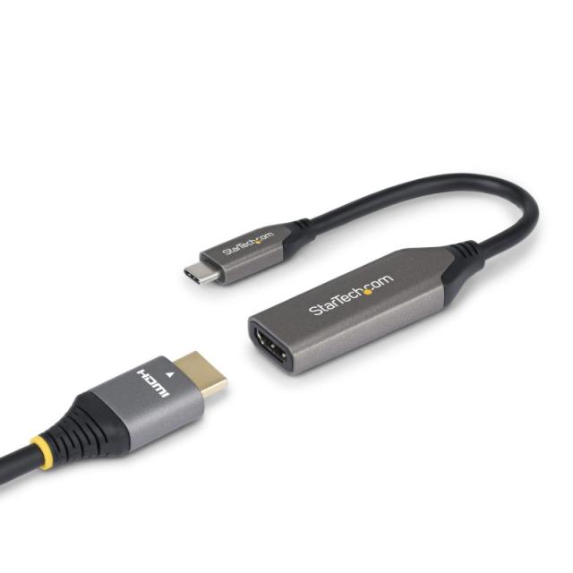 StarTech.com - Adaptador USB-C a HDMI - USB Tipo C - 8K60Hz/4K120Hz - Compatible con Thunderbolt/USB4 - Conversor USB C a HDMI 2