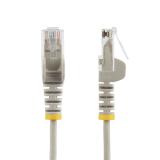 StarTech.com - Cable de Red Ethernet CAT6 Delgado sin Enganches Gris de 5m - Cable RJ45 Snagless Slim 28AWG - Alambre de Cobre P