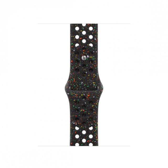 Apple - MGAE4ZM/A Accesorios para dispositivos vestibles inteligentes Grupo de rock Negro Aluminio, Fluoroelastómero