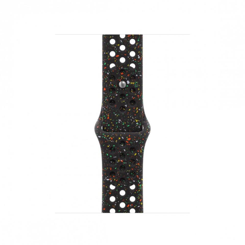 Apple - MGAE4ZM/A Accesorios para dispositivos vestibles inteligentes Grupo de rock Negro Aluminio, Fluoroelastómero