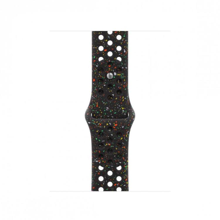 Apple - MGAE4ZM/A Accesorios para dispositivos vestibles inteligentes Grupo de rock Negro Aluminio, Fluoroelastómero