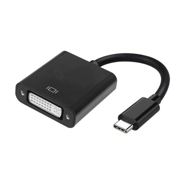 AISENS - Conversor USB-C A DVI-I, USB-C/M - DVI 24+5/H, Negro, 15 cm