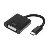 AISENS - Conversor USB-C A DVI-I, USB-C/M - DVI 24+5/H, Negro, 15 cm