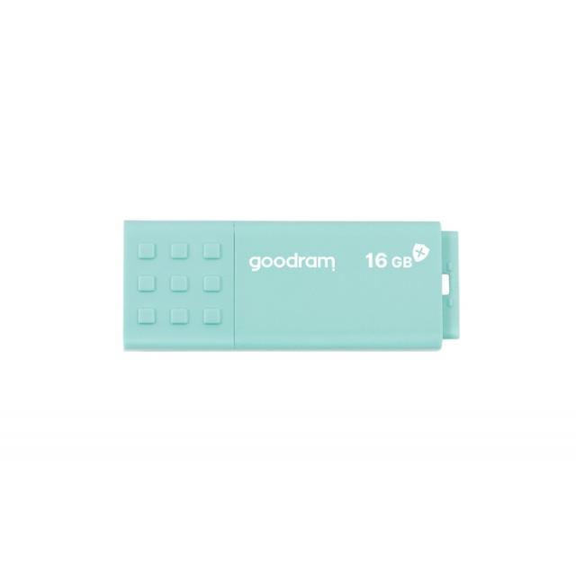 Goodram - USB 3.0 UME3 CARE unidad flash USB 16 GB USB tipo A 3.2 Gen 1 (3.1 Gen 1) Turquesa