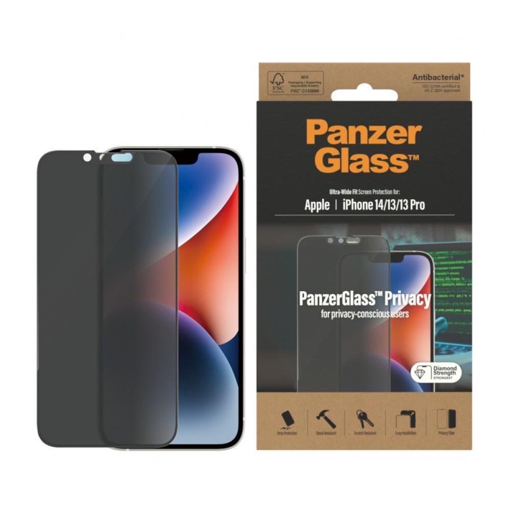 PanzerGlass - Privacy Screen Protector iPhone 14 / 13 / 13 Pro / Ultra-Wide Fit Protector de pantalla Apple 1 pieza(s)