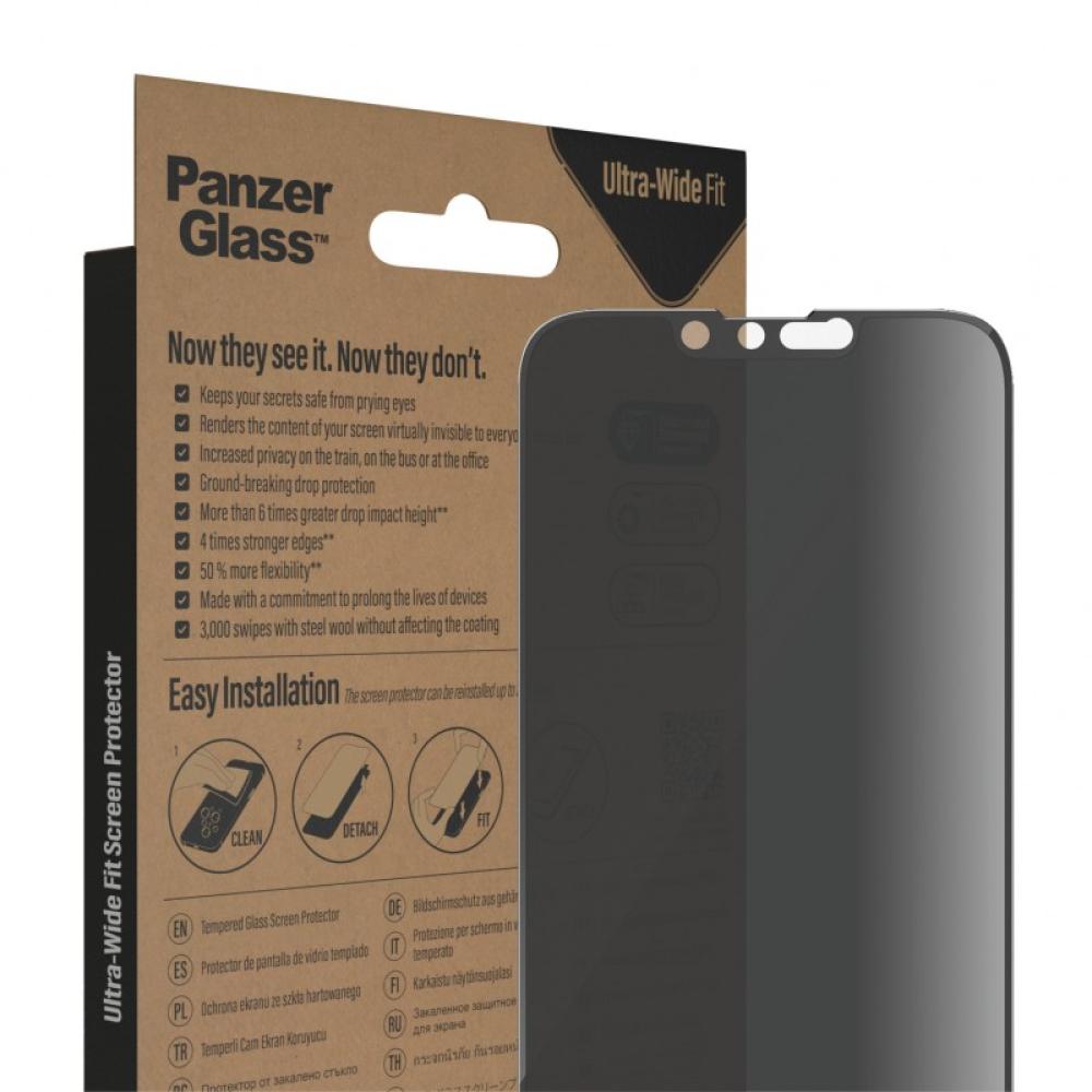 PanzerGlass - Privacy Screen Protector iPhone 14 / 13 / 13 Pro / Ultra-Wide Fit Protector de pantalla Apple 1 pieza(s)