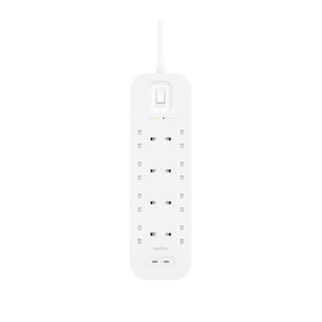 Belkin - Connect Blanco 8 salidas AC 2 m