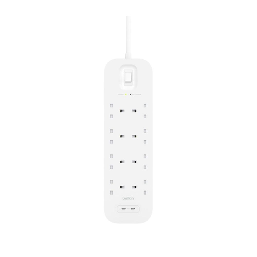 Belkin - Connect Blanco 8 salidas AC 2 m