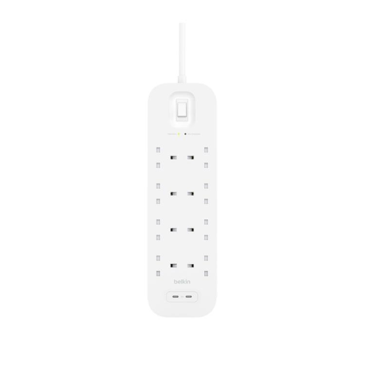 Belkin - Connect Blanco 8 salidas AC 2 m