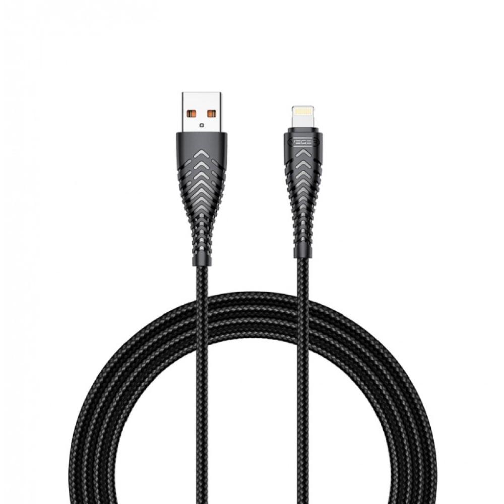 VEGER - A/LIGHTNING 2.0 1.2M NEGRO cable USB USB 2.0 1,2 m USB C USB A