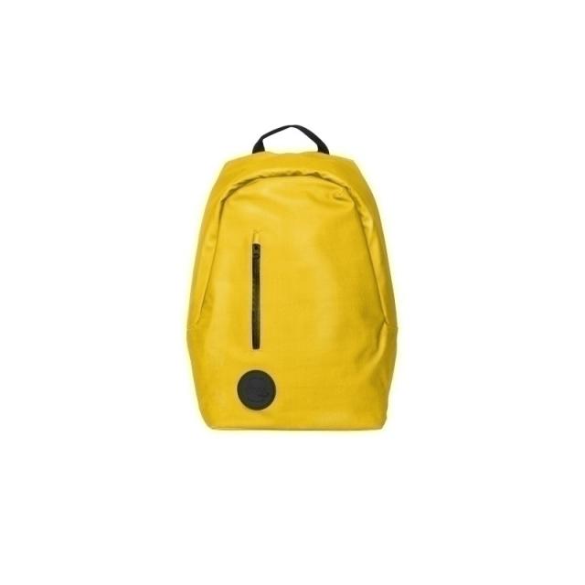 Smile - The Rock Mochila Antirobbo para portátil 15.6 pulgadas con puerto USB incorporado Amarillo