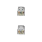Nanocable - Cable de red latiguillo RJ45 LSZH Cat.6A UTP AWG24, Gris, 2.0 m