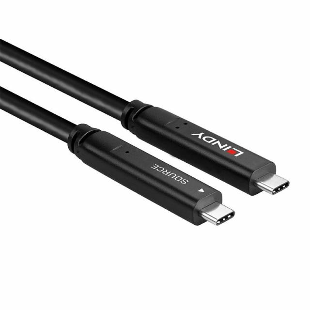 Lindy - 43398 cable USB USB 3.2 Gen 1 (3.1 Gen 1) 10 m USB C Negro