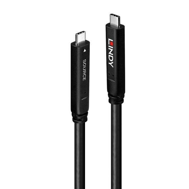 Lindy - 43398 cable USB USB 3.2 Gen 1 (3.1 Gen 1) 10 m USB C Negro