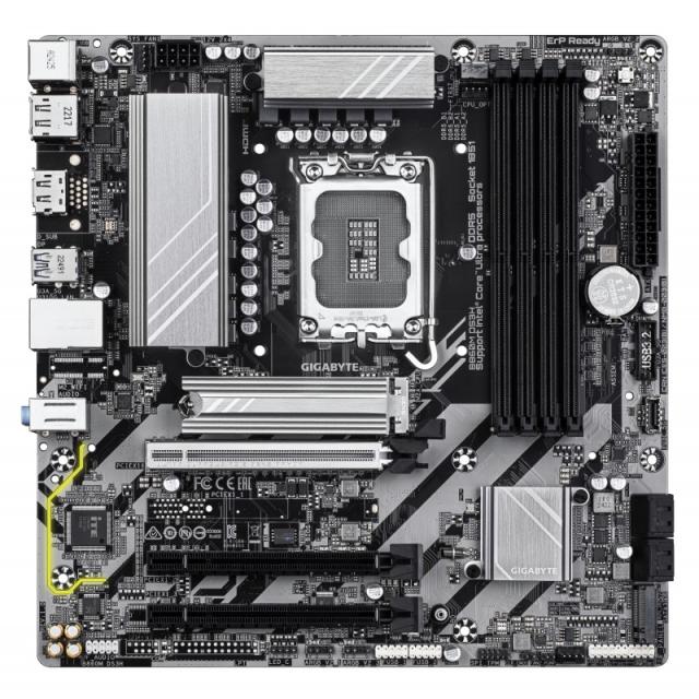 GIGABYTE - B860M DS3H Placa base - CPUs Intel Core Ultra, VRM de 5+1+2+1 fases, hasta 9066MHz DDR5, 1xPCIe 5.0 + 1xPCIe 4.0 M.2,
