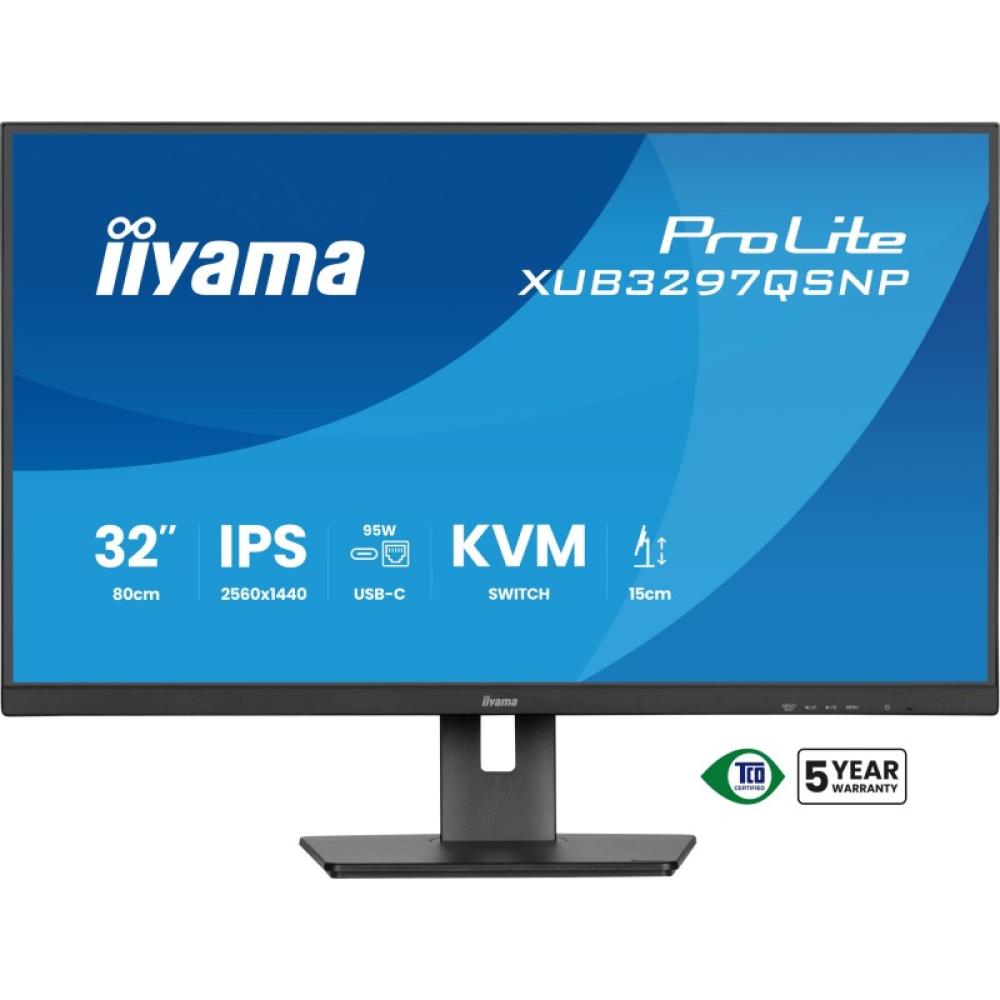 iiyama - ProLite XUB3297QSNP-B1 pantalla para PC 81,3 cm (32") 2560 x 1440 Pixeles Quad HD LED Negro