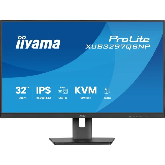iiyama - ProLite XUB3297QSNP-B1 pantalla para PC 81,3 cm (32") 2560 x 1440 Pixeles Quad HD LED Negro
