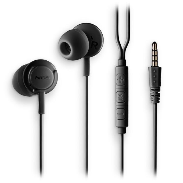 NGS - CROSS DRIFT BLACK Auriculares Alámbrico Dentro de oído Llamadas/Música Negro