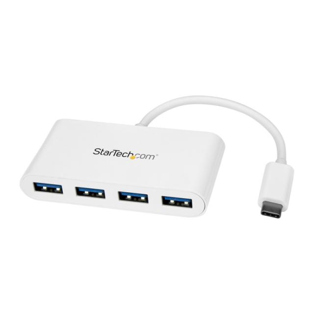 StarTech.com - Hub Ladrón USB C con 4 Puertos USB-A (USB 3.0 SuperSpeed de 5Gbps) - Alimentado por el Bus USB - Concentrador Ada
