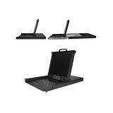 StarTech.com - Consola KVM de 8 Puertos para Montaje en Rack con Cables de 1,8m - Teclado QWERTY - Conmutador KVM integrado con