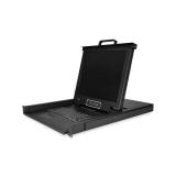 StarTech.com - Consola KVM de 8 Puertos para Montaje en Rack con Cables de 1,8m - Teclado QWERTY - Conmutador KVM integrado con